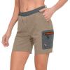 imageLittle Donkey Andy Womens 7 Inches Quick Dry Golf Shorts Stretch Athletic Shorts with Liner LaserCutting PocketsKhaki Heather