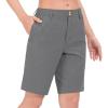 imageLittle Donkey Andy Womens Bermuda Quick Dry Lightweight Stretch Shorts Golf Hiking TravelA Carbon Heather
