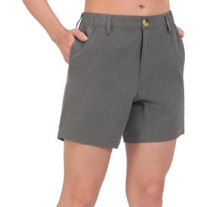imageLittle Donkey Andy Womens Bermuda Quick Dry Lightweight Stretch Shorts Golf Hiking TravelCarbon Heather