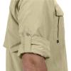 imageLittle Donkey Andy Mens UPF 50 UV Protection Shirt Short Sleeve Fishing Shirt Breathable and Fast DryBeige