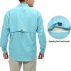 imageLittle Donkey Andy Mens UPF 50 UV Protection Shirt Short Sleeve Fishing Shirt Breathable and Fast DryBlue