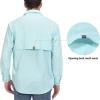 imageLittle Donkey Andy Mens UPF 50 UV Protection Shirt Short Sleeve Fishing Shirt Breathable and Fast DryDetachable Sleeveslight Blue