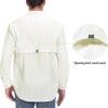 imageLittle Donkey Andy Mens UPF 50 UV Protection Shirt Short Sleeve Fishing Shirt Breathable and Fast DryDetachable Sleevesoff White