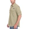 imageLittle Donkey Andy Mens UPF 50 UV Protection Shirt Short Sleeve Fishing Shirt Breathable and Fast DryDetachable Sleevespale Khaki