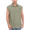 imageLittle Donkey Andy Mens UPF 50 UV Protection Shirt Short Sleeve Fishing Shirt Breathable and Fast DryDetachable Sleevestea