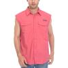 imageLittle Donkey Andy Mens UPF 50 UV Protection Shirt Short Sleeve Fishing Shirt Breathable and Fast DryDetachable Sleeveswatermelon