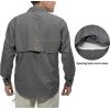 imageLittle Donkey Andy Mens UPF 50 UV Protection Shirt Short Sleeve Fishing Shirt Breathable and Fast DryGray