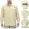 imageLittle Donkey Andy Mens UPF 50 UV Protection Shirt Short Sleeve Fishing Shirt Breathable and Fast DryLight Khaki