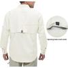 imageLittle Donkey Andy Mens UPF 50 UV Protection Shirt Short Sleeve Fishing Shirt Breathable and Fast DryOffwhite