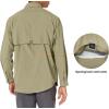 imageLittle Donkey Andy Mens UPF 50 UV Protection Shirt Short Sleeve Fishing Shirt Breathable and Fast DryPale Khaki