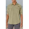 imageLittle Donkey Andy Mens UPF 50 UV Protection Shirt Short Sleeve Fishing Shirt Breathable and Fast DryPale Khaki