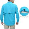 imageLittle Donkey Andy Mens UPF 50 UV Protection Shirt Short Sleeve Fishing Shirt Breathable and Fast DrySea Blue
