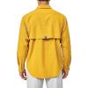 imageLittle Donkey Andy Mens UPF 50 UV Protection Shirt Short Sleeve Fishing Shirt Breathable and Fast DryYolk Yellow
