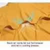 imageLittle Donkey Andy Mens UPF 50 UV Protection Shirt Short Sleeve Fishing Shirt Breathable and Fast DryYolk Yellow