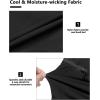 imageLittle Donkey Andy Mens UltraStretch Quick Dry Lightweight Bermuda Shorts Drawstring Zipper Pocket Hiking Travel GolfBlack