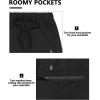imageLittle Donkey Andy Mens UltraStretch Quick Dry Lightweight Bermuda Shorts Drawstring Zipper Pocket Hiking Travel GolfBlack