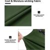 imageLittle Donkey Andy Mens UltraStretch Quick Dry Lightweight Bermuda Shorts Drawstring Zipper Pocket Hiking Travel GolfDark Green