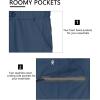 imageLittle Donkey Andy Mens UltraStretch Quick Dry Lightweight Bermuda Shorts Drawstring Zipper Pocket Hiking Travel GolfNavy