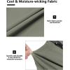 imageLittle Donkey Andy Mens UltraStretch Quick Dry Lightweight Bermuda Shorts Drawstring Zipper Pocket Hiking Travel GolfSage