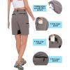 imageLittle Donkey Andy Womens Golf Hiking Shorts Lightweight Quick Dry Outdoor Summer Shorts with Pockets 9 inchGrey