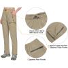 imageLittle Donkey Andy Womens Lightweight Quick Dry Cargo Hiking Pants UPF 50 Stretch Travel Casual TrousersA04 Khaki