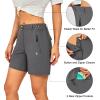 imageLittle Donkey Andy Womens Quick Dry Lightweight Stretch Shorts Outdoor Short Active Hiking GolfC Steel Gray