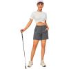 imageLittle Donkey Andy Womens Quick Dry Lightweight Stretch Shorts Outdoor Short Active Hiking GolfC Steel Gray