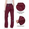 imageLittle Donkey Andy Womens Stretch Convertible Pants ZipOff Quick Dry Hiking PantsUpgrade Dark Red