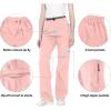 imageLittle Donkey Andy Womens Stretch Convertible Pants ZipOff Quick Dry Hiking PantsUpgrade Pink