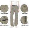 imageLittle Donkey Andy Womens Stretch Convertible Pants ZipOff Quick Dry Hiking PantsUpgrade Silver Sage