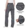 imageLittle Donkey Andy Womens Stretch Convertible Pants ZipOff Quick Dry Hiking PantsUpgrade Steel Gray
