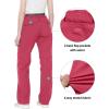 imageLittle Donkey Andy Womens Stretch Convertible Pants ZipOff Quick Dry Hiking PantsUpgrade Watermelon Red