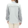 imageLittle Donkey Andy Womens Stretch Quick Dry UPF50 Long Sleeve Shirt for Hiking Travel CampingA Glacier Graypanels