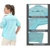 imageLittle Donkey Andy Womens Stretch Quick Dry UPF50 Long Sleeve Shirt for Hiking Travel CampingA Light Bluepanels
