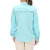 imageLittle Donkey Andy Womens Stretch Quick Dry UPF50 Long Sleeve Shirt for Hiking Travel CampingA Light Bluepanels