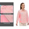 imageLittle Donkey Andy Womens Stretch Quick Dry UPF50 Long Sleeve Shirt for Hiking Travel CampingA Pinkpanels