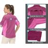 imageLittle Donkey Andy Womens Stretch Quick Dry UPF50 Long Sleeve Shirt for Hiking Travel CampingA Rose Redpanels