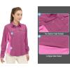 imageLittle Donkey Andy Womens Stretch Quick Dry UPF50 Long Sleeve Shirt for Hiking Travel CampingA Rose Redpanels