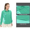 imageLittle Donkey Andy Womens Stretch Quick Dry UPF50 Long Sleeve Shirt for Hiking Travel CampingA Seafoampanels