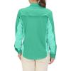 imageLittle Donkey Andy Womens Stretch Quick Dry UPF50 Long Sleeve Shirt for Hiking Travel CampingA Seafoampanels