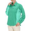 imageLittle Donkey Andy Womens Stretch Quick Dry UPF50 Long Sleeve Shirt for Hiking Travel CampingA Seafoampanels