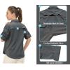 imageLittle Donkey Andy Womens Stretch Quick Dry UPF50 Long Sleeve Shirt for Hiking Travel CampingA Steel Greypanels