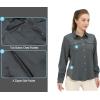 imageLittle Donkey Andy Womens Stretch Quick Dry UPF50 Long Sleeve Shirt for Hiking Travel CampingA Steel Greypanels