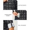 imageLittle Donkey Andy Womens Stretch Quick Dry UPF50 Long Sleeve Shirt for Hiking Travel CampingBlack Plaid