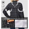 imageLittle Donkey Andy Womens Stretch Quick Dry UPF50 Long Sleeve Shirt for Hiking Travel CampingBlack Plaid