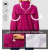 imageLittle Donkey Andy Womens Stretch Quick Dry UPF50 Long Sleeve Shirt for Hiking Travel CampingFuchsia Red Plaid