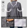 imageLittle Donkey Andy Womens Stretch Quick Dry UPF50 Long Sleeve Shirt for Hiking Travel CampingGray Plaid