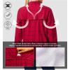 imageLittle Donkey Andy Womens Stretch Quick Dry UPF50 Long Sleeve Shirt for Hiking Travel CampingRed Plaid