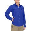 imageLittle Donkey Andy Womens Stretch Quick Dry UPF50 Long Sleeve Shirt for Hiking Travel CampingUpgraded Blue