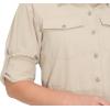 imageLittle Donkey Andy Womens Stretch Quick Dry UPF50 Long Sleeve Shirt for Hiking Travel CampingUpgraded Khaki